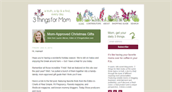 Desktop Screenshot of 3thingsformom.com