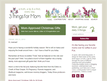 Tablet Screenshot of 3thingsformom.com